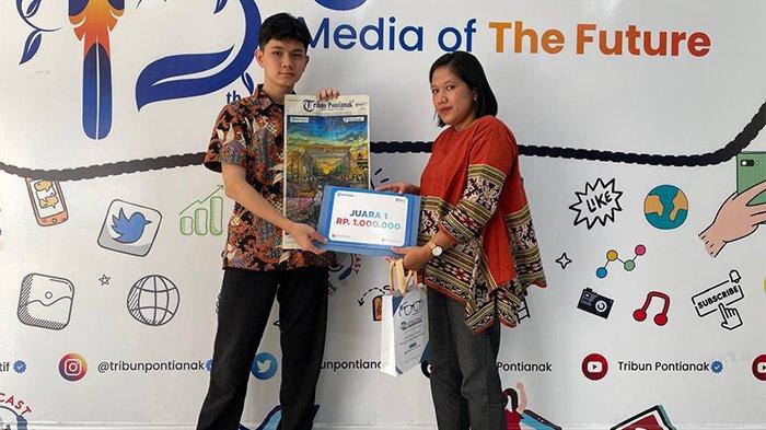 Pemilik akun @4nd1hnn__ pemenang juara 1 lomba mewarnai Spesial Tribun Lebaran 2024.