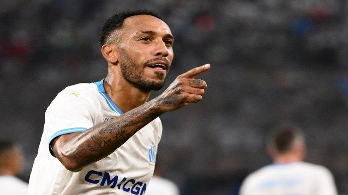 Penyerang Prancis-Gabon Marseille Pierre-Emerick Aubameyang memimpin bursa Top Skor Liga Europa UEFA 2023/2024
