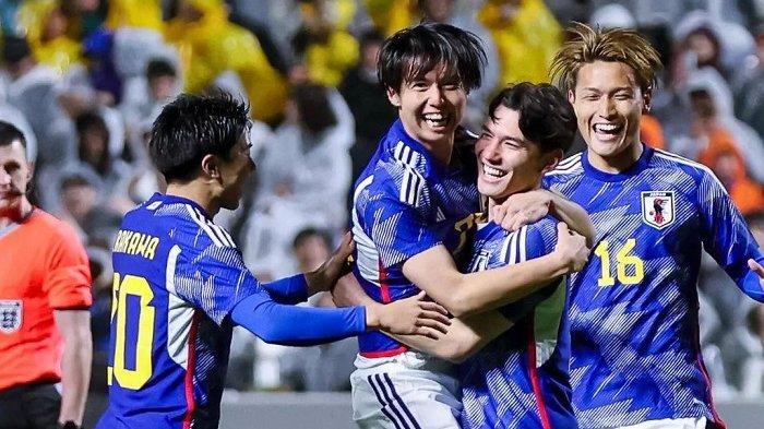 Selebrasi Pemain Timnas Jepang