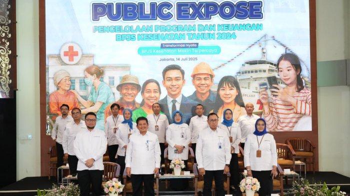 PUBLIC EXPOSE - Direktur Utama BPJS Kesehatan, Ghufron Mukti dalam kegiatan Public Expose: Pengelolaan Program dan Keuangan BPJS Kesehatan Tahun 2024, Senin (14/7).