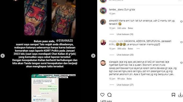 Rendy Kjaernett sampai tato muka Syahnaz di punggungnya.