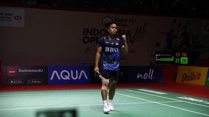 Wakil Indonesia Anthony Sinisuka Ginting 