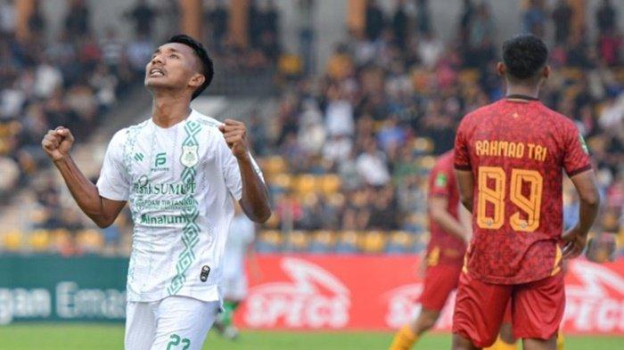 Selebrasi Pemain PSMS Medan di Pekan ke-6 Liga 2 Indonesia. Cek Live Score PSMS Medan vs Sriwijaya FC dalam artikel ini