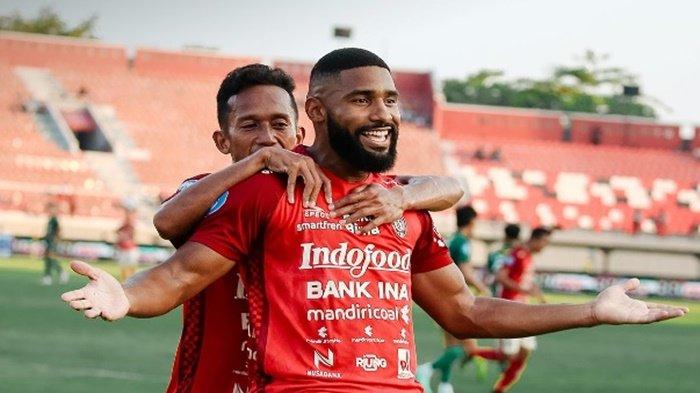 Selebrasi pemain Bali United. Cek Live Score Bali United di Piala AFC dalam artikel ini