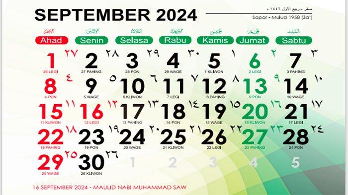 September 2024 / Safar 1446 H dan Rabiul Awwal 1446 H