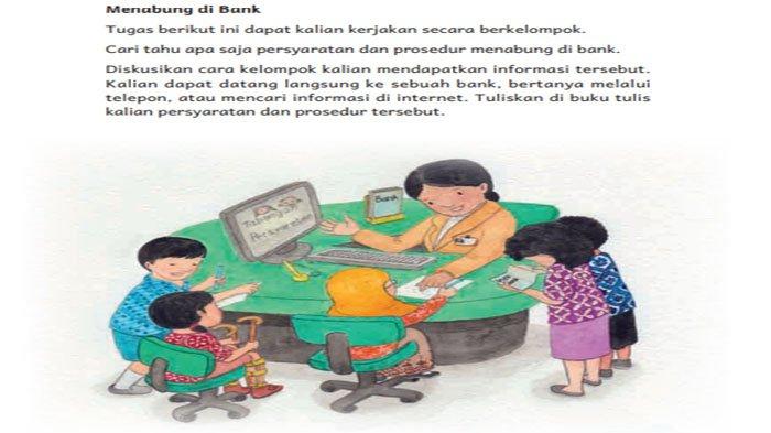 Bahasa Indonesia Kelas 4 - Kunci Jawaban Halaman 119 Menulis Menabung di Bank Berupa Teks Prosedur