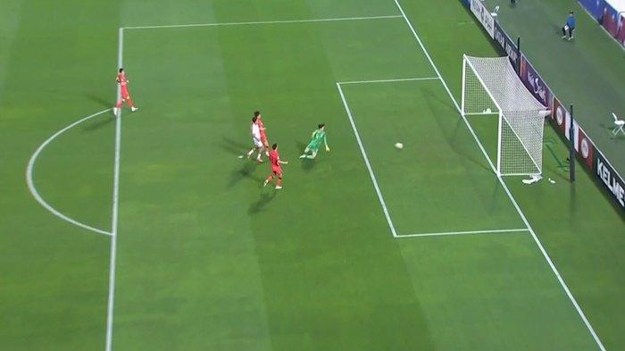 Tangkapan Layar proses gol ke-2 Rafael Struick di Piala Asia U23 AFC kontra Korea Selatan Jumat 26 April 2024