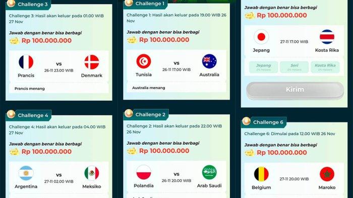 Tebak Pemenang Sepak Bola Piala Dunia Berhadiah Rp 100 Juta di Aplikasi ...