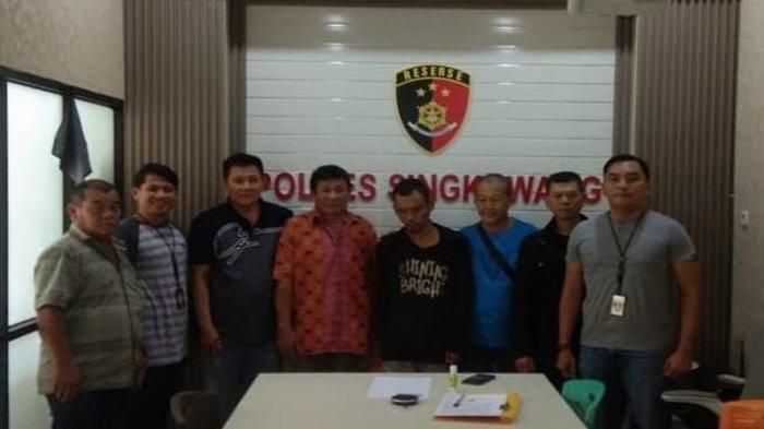 Satreskrim Polresta Singkawang mengamankan pelaku pengrusakan Vihara Tri Dharma Bumiraya Kota Singkawang beberapa hari lalu, Selasa 19 Maret 2024.