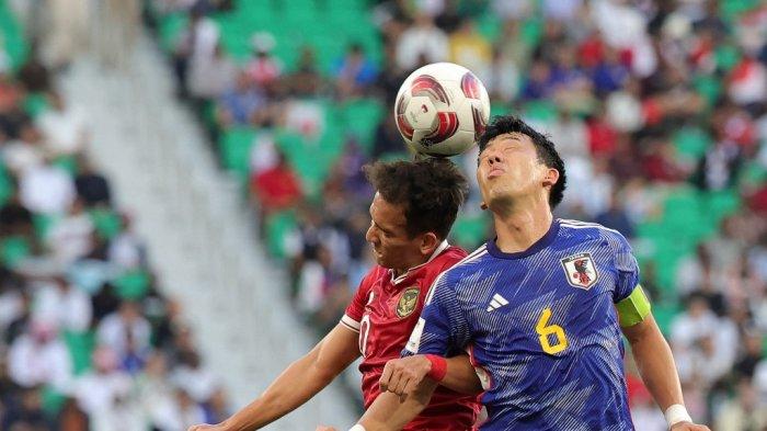 Witan Sulaeman tampil cukup merepotkan bagi Wataru Endo dalam duel penentu Skor Indonesia Vs Qatar di Piala Asia Qatar 2024, Rabu 24 Januari 2024 .