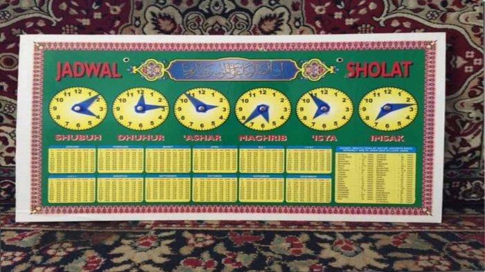 Info Jadwal Sholat 5 Waktu Plus Sholat Dhuha Serta Imsyak Seluruh