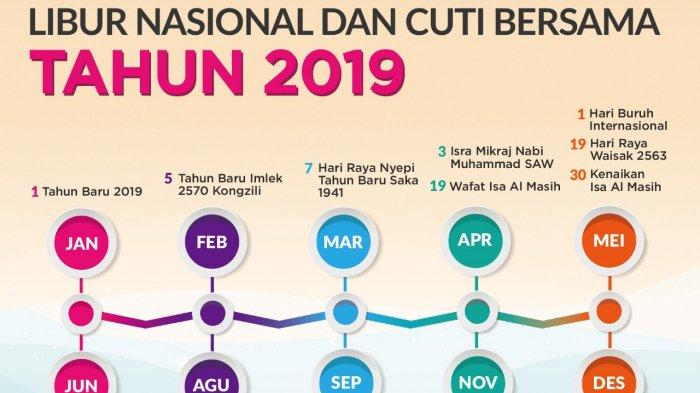 Kalender Hari Libur Nasional Indonesia 2019, Lengkap dengan Cuti
