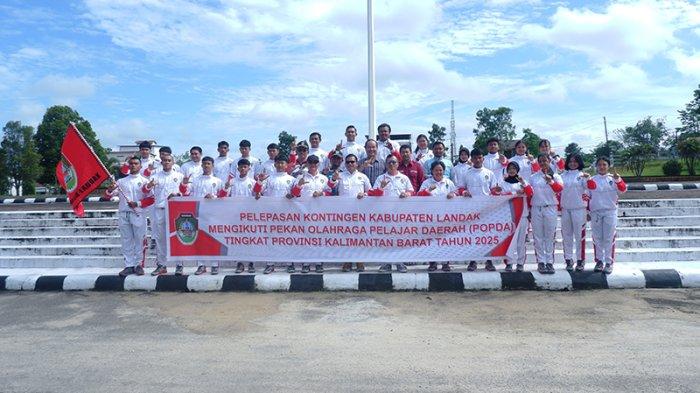 Wabup Landak Erani Lepas 19 Pelajar Mengikuti POPDA di Pontianak -  Tribunpontianak.co.id