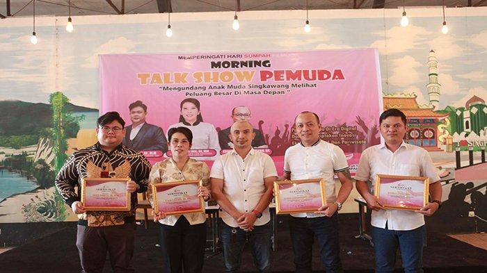 Tjhai Chui Mie saat menghadiri Talk Show peringati hari Sumpah Pemuda di Singkawang, 27 Oktober 2024.