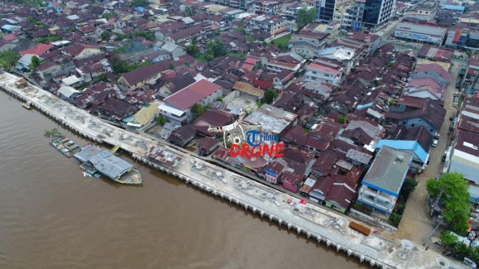 Sunset di sekitar Waterfront Sungai Kapuas Pontianak