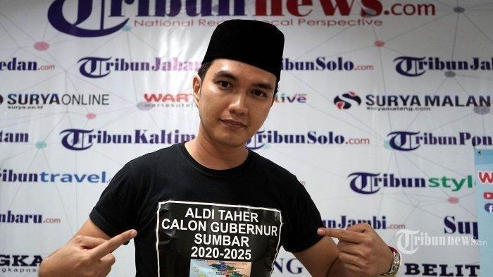 Aldi Taher, menyatakan maju jadi calon gubernur Sumbar. (TRIBUN/DANY PERMANA)