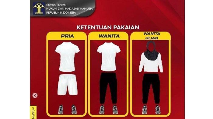 Aturan Pakaian SKB Kesamaptaan CPNS Kemenkumham 2023 (IG @birowaisetjenkumham)
