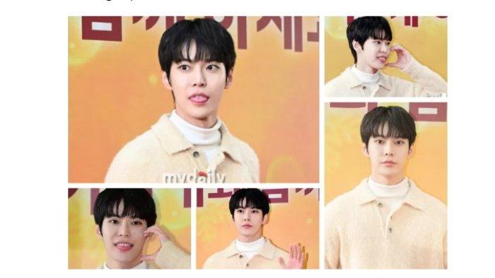 Doyoung di peringatan peluncuran Lucky Burger (My Daily)