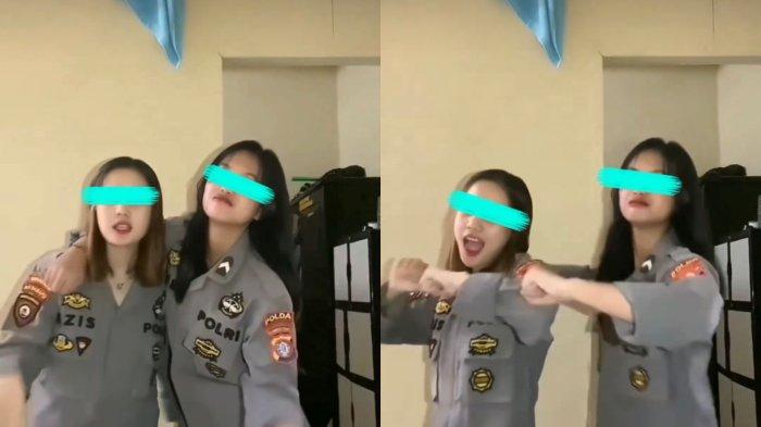 Ternyata Ini Identitas 2 Wanita yang Viral Berjoget Pakai Seragam Polri