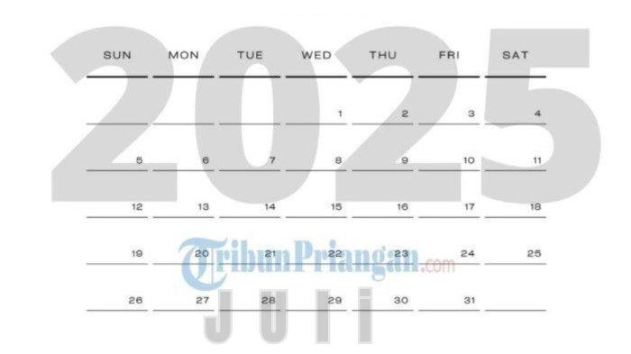 Kalender Juli 2025, Apa Ada Long Weekend buat Ajak Anak Liburan Sekolah