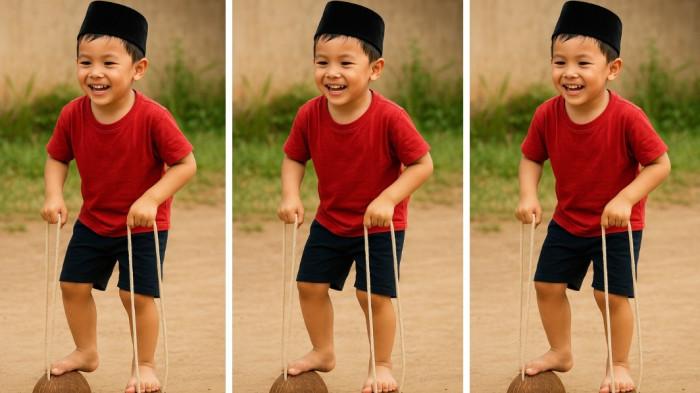 Mengenal Bakiak Batok Permainan Tradional yang Kerap Ada saat Perayaan Hari Anak Nasional
