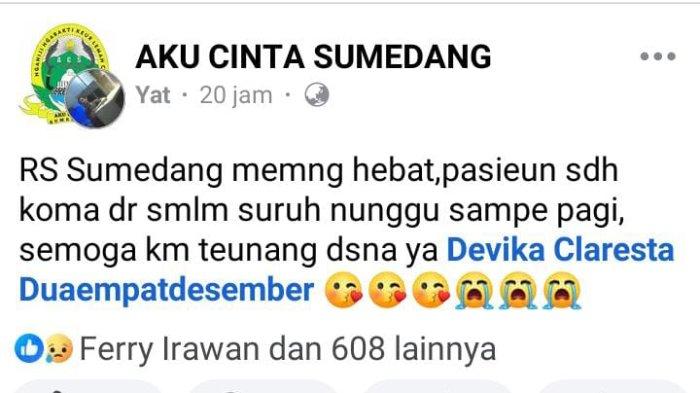 Rumah Sakit Umum Daerah (RSUD) Sumedang baru-baru ini diganti namanya menjadi RSUD Umar Wirahadikusumah. 