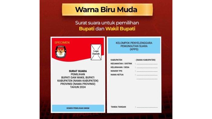 Warna Biru Muda: Surat Suara Pemilihan Bupati dan Wakil Bupati