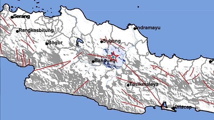 gempa terkini di Jawa Barat mengguncang Sumedang, Sabtu (18/5/2024).
