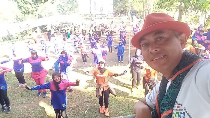 Kegiatan Sport and Tourism di Bukit Pamoyanan, dipadati pengunjung.