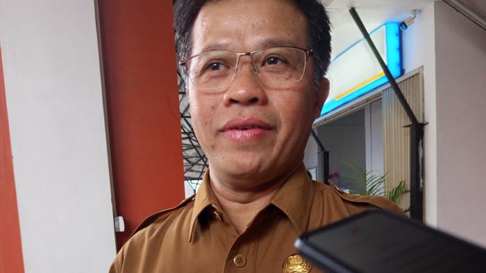 Direktur RSUD KHZ Musthafa dr Iman Firmansyah ketika memberikan keterangan soal sanksi yang diberikan pegawainya usai penolakan pasien BPJS yang berobat.