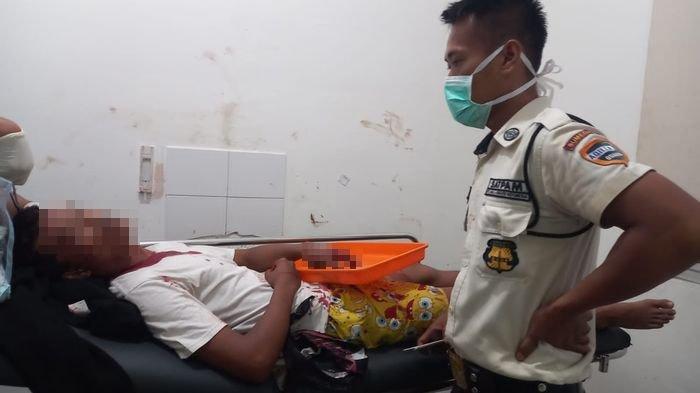 AK (16), pelajar yang terlibat tawuran di Cadas Pangeran, Sumedang, Kamis (12/6/2025)