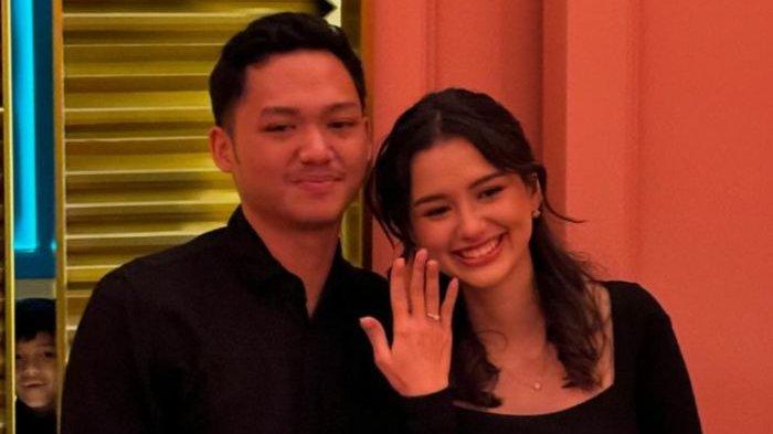 Azriel Hermansyah dan Sarah Menzel (Instagram @attahalilintar)