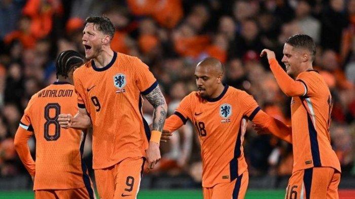 Ekspresi pemain Timnas Belanda saat menghadapi Polandia dalam laga Grup D Euro 2024, pada Minggu (16/6/2024) lalu.