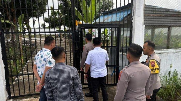 TAHANAN KABUR - Kapolres Aceh Singkil AKBP Joko Triyono, sambangi Rutan Kelas IIB Singkil, menyusul peristiwa kaburnya empat tahanan, Kamis (5/6/2025).