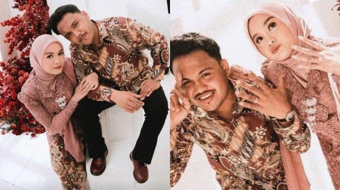Momen pertunangan Salma Salsabil dan Dimansyah Laitupa.