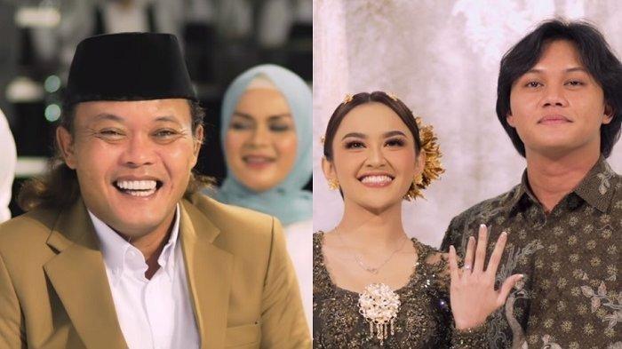 Tangkapan layar Sule, Rizky Febian dan Mahalini di acara pertunagan mereka.