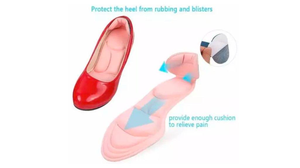1 PASANG ANTI LECET - HIGH HEEL FULL INSOLE PAD / Bantalan Sol Sepatu Kebesaran
