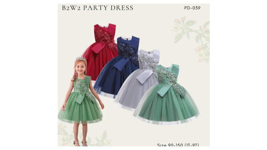 1T-9T Dress Pesta Anak Perempuan Premium