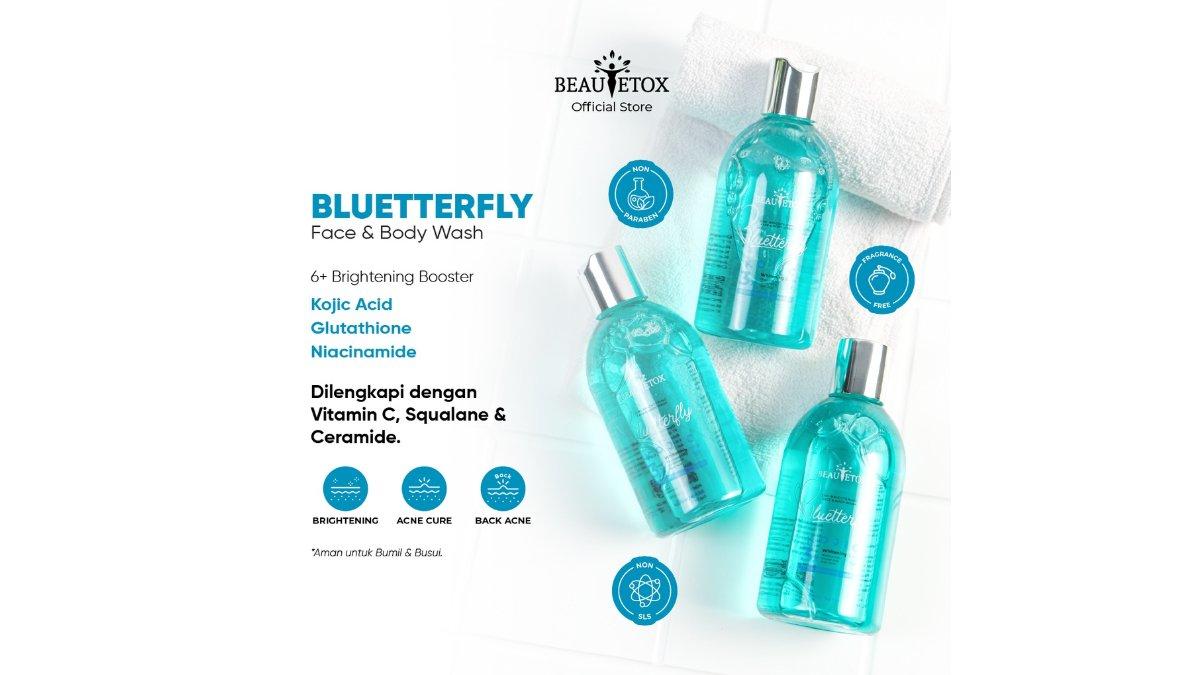 2 in 1 Brightening Bluetterfly Face and Body Wash