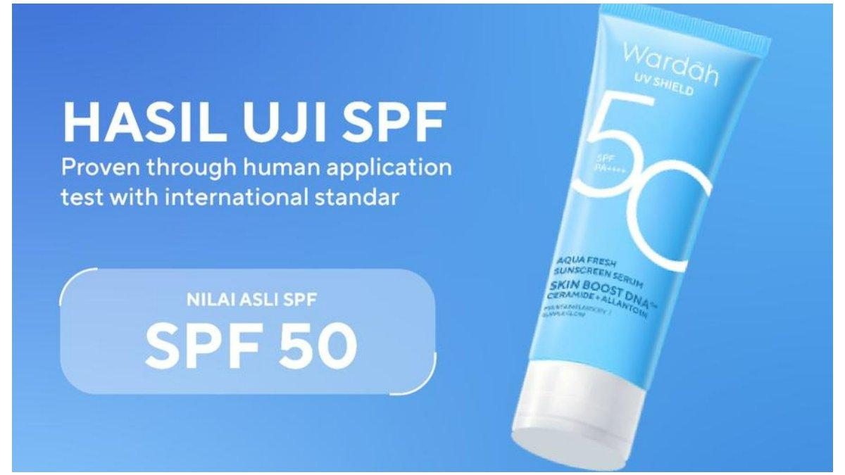 wardah uv shield aqua fresh sunscreen serum spf 50 pa++++