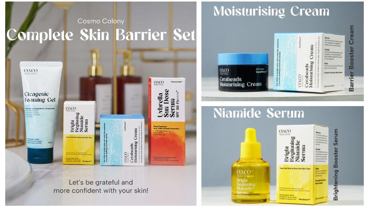 4 rangkaian skincare best sellernya yang diberi nama complete Barrier Booster set