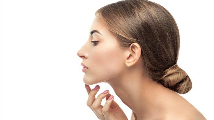 Ilustrasi kulit kasar pada area dagu