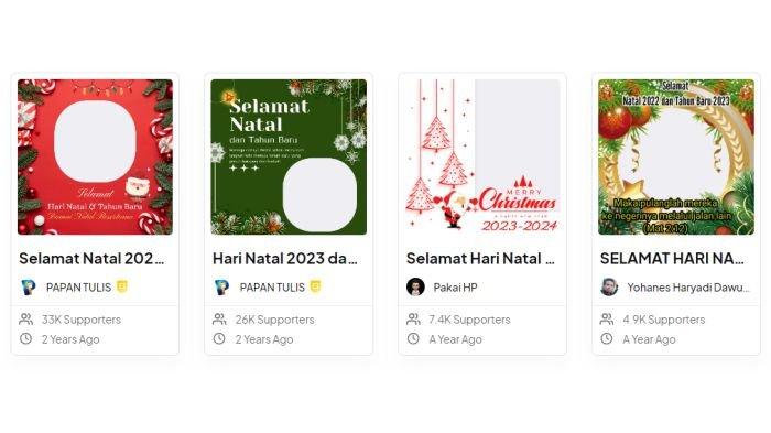 Twibbon Natal 2023 Gratis yang Bisa Dijadikan Pilihan