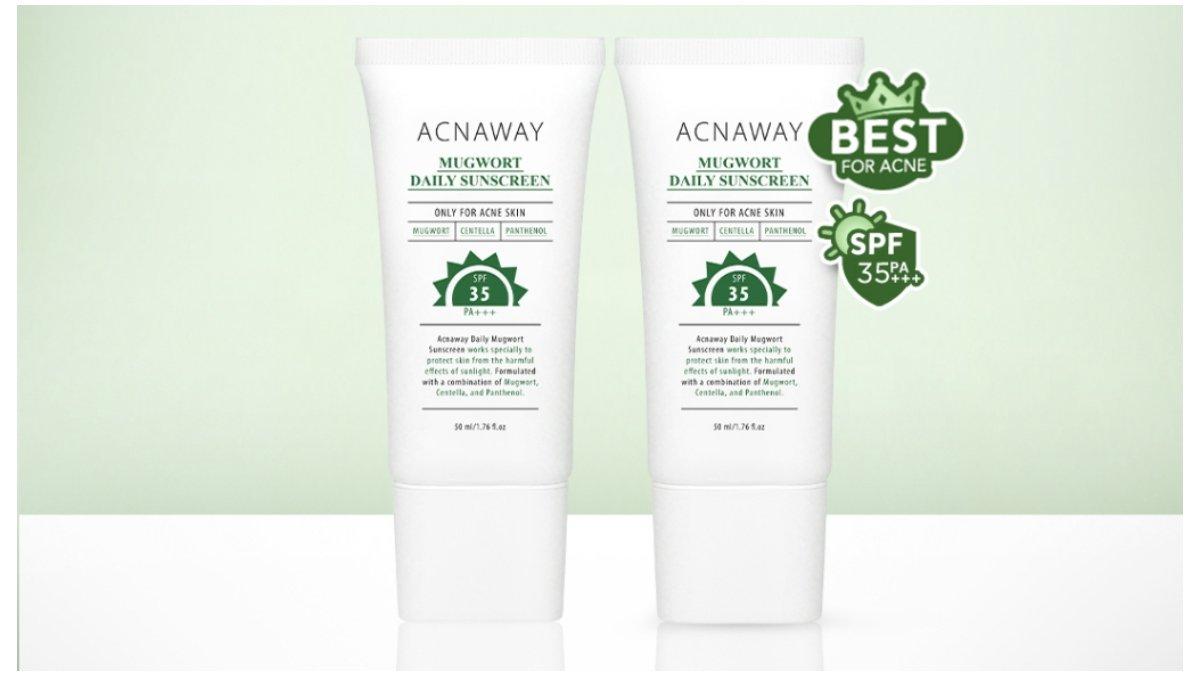 ACNAWAY Mugwort Daily Sunscreen SPF 35 PA+++
