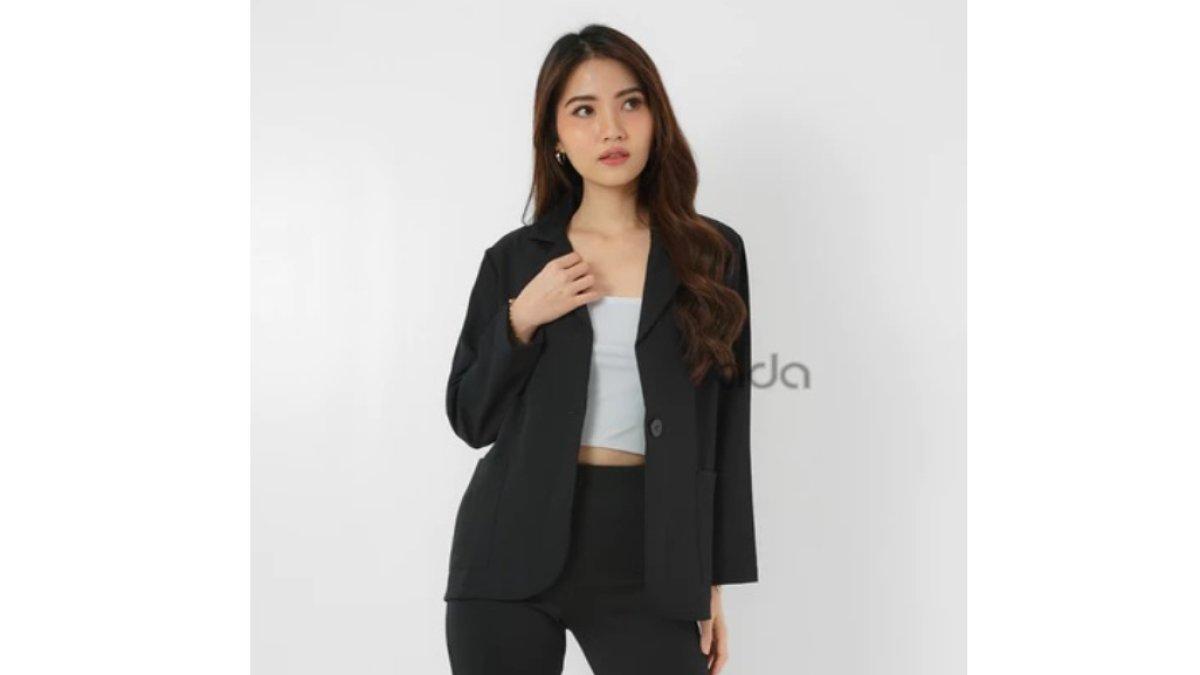 ADA - Kimmy Blazer Oversize One Button Long Sleeves #K004