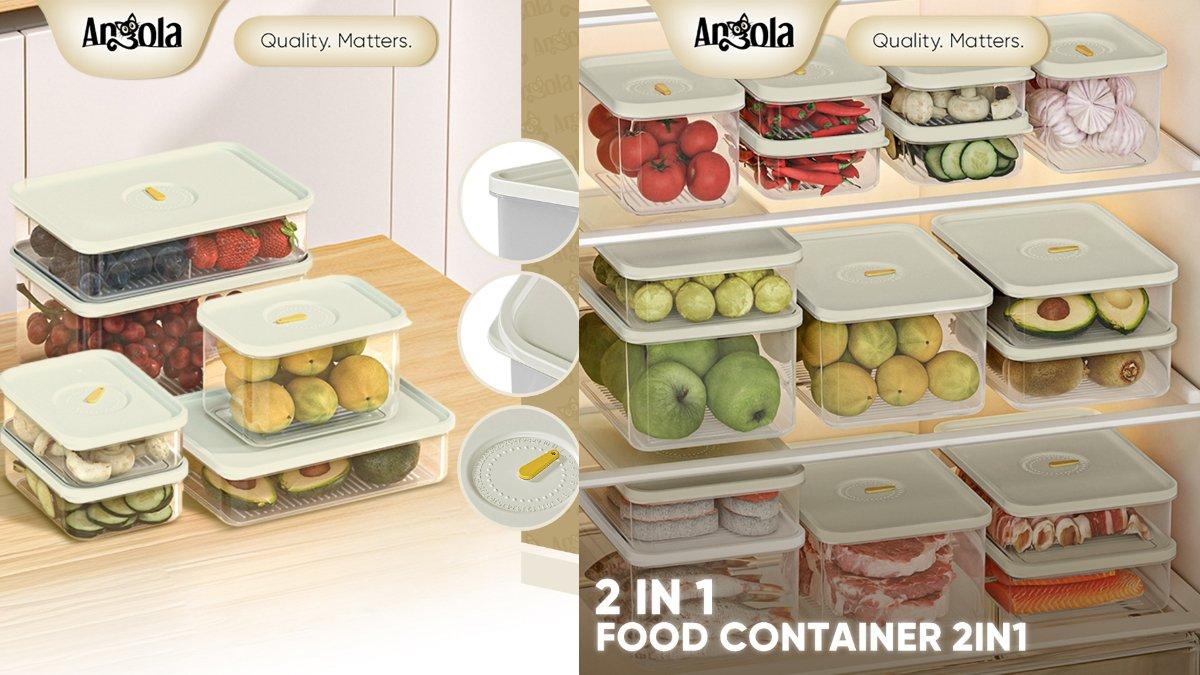 ANGOLA Food Container / Kontainer Kulkas L12-L35