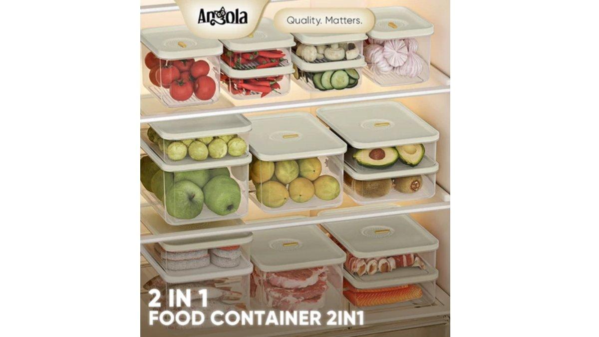ANGOLA Kotak Penyimpanan Makanan Serbaguna L12-L35