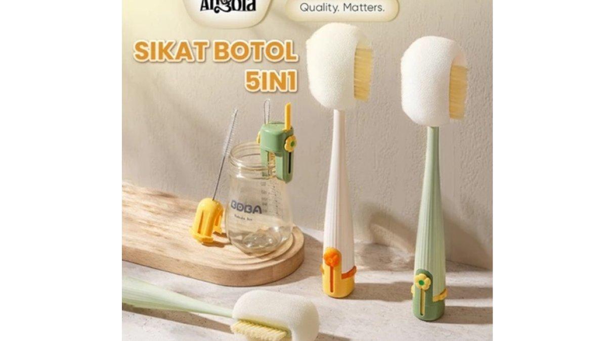 ANGOLA Sikat Pembersih Botol 5IN1 S39 Sikat Botol Bayi