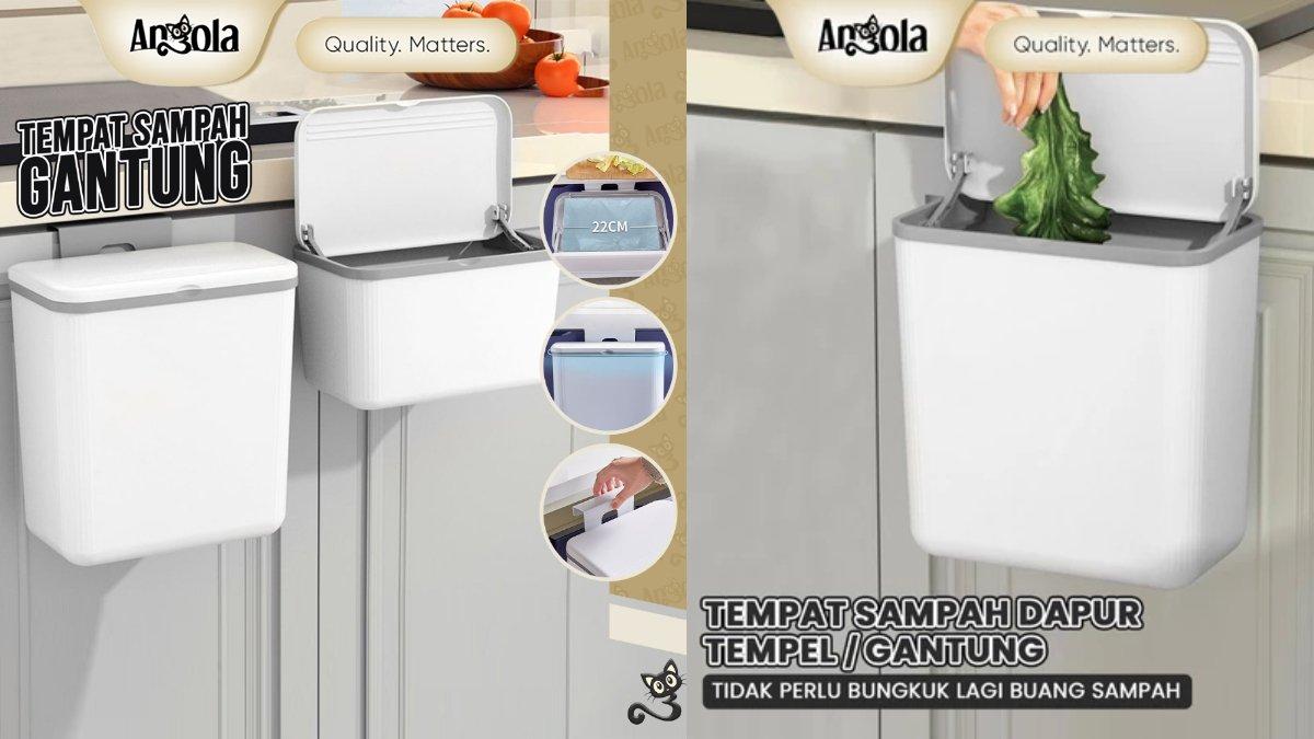 ANGOLA Tempat Sampah Gantung/Tempel Multifungsi E104-105