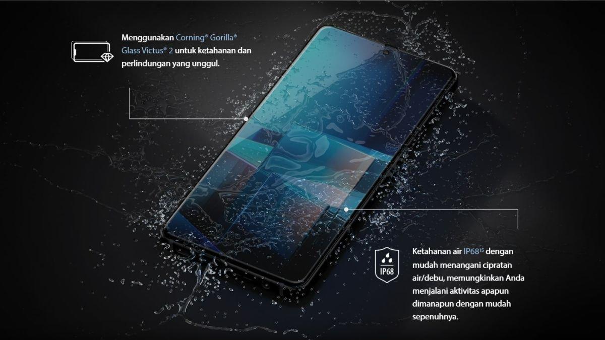 Layar ASUS Zenfone 11 Ultra dilapisi pelindung